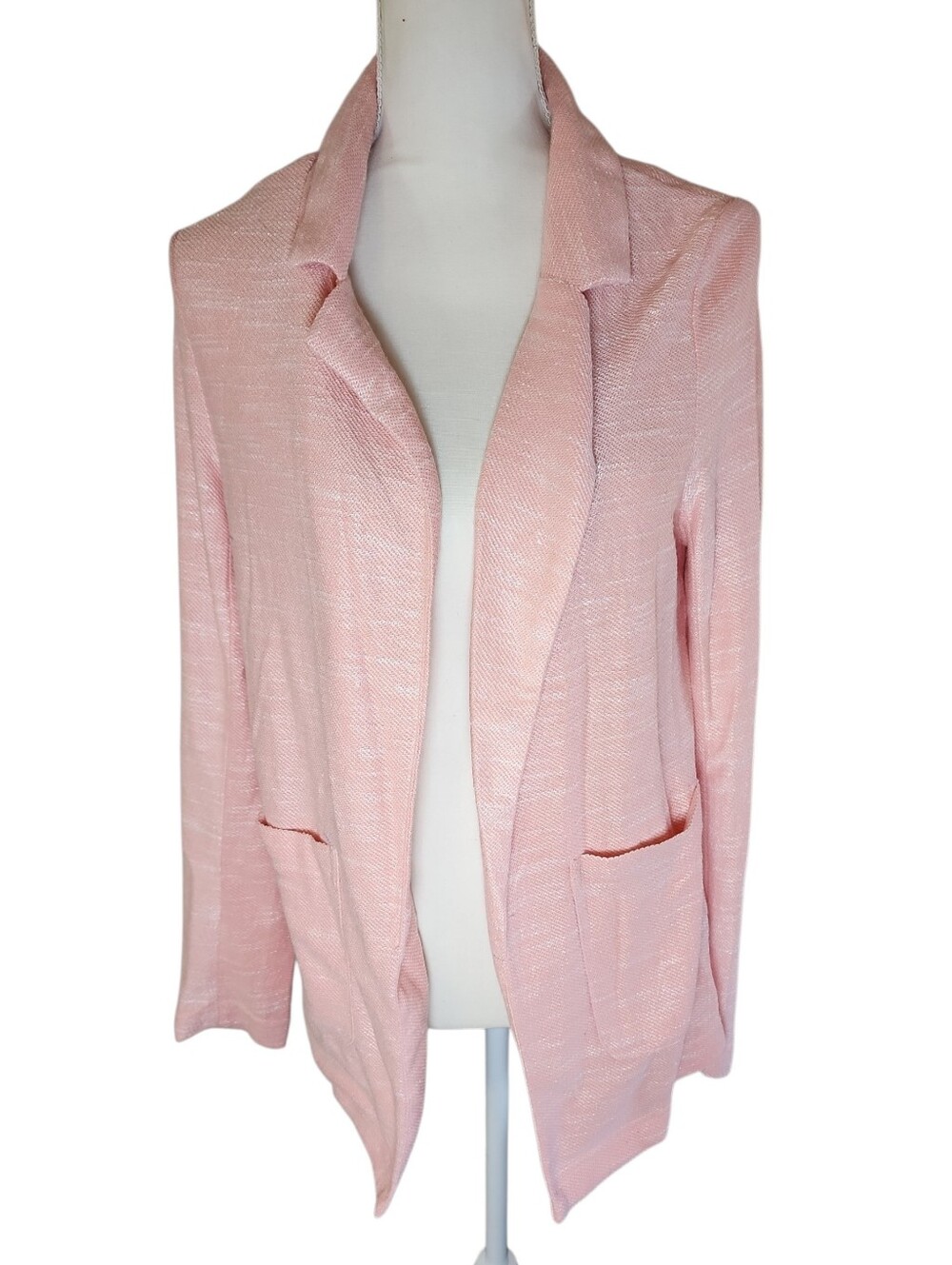 Kori Pink Collared Soft Blazer Nwt Size Small